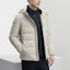 Details for FILA Solid Color Hooded Down Jacket - Casual Winter Coat in Peaceful Gray F11M341904F-GY