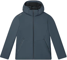 FILA Solid Color Hooded Down Jacket - Misty Blue Casual Style. F11M342906F-BU FILA Solid Color Hooded Down Jacket - Misty Blue Casual Style. F11M342906F-BU
