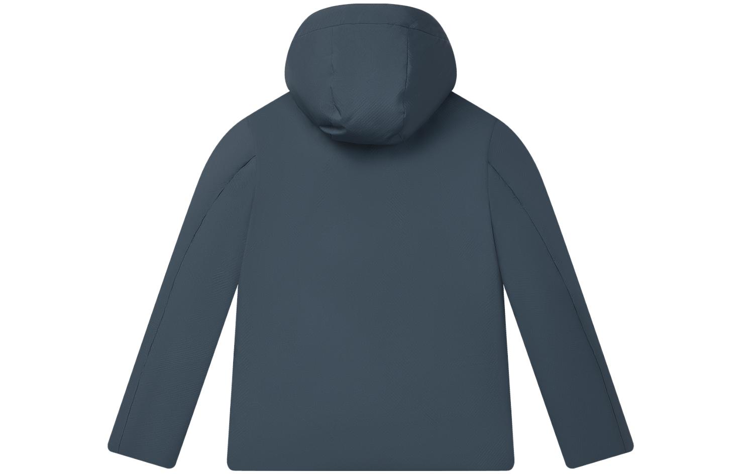 Lookbook FILA Jaket Hooded Down Warna Padu - Gaya Kasual Biru Kabus. F11M342906F-BU