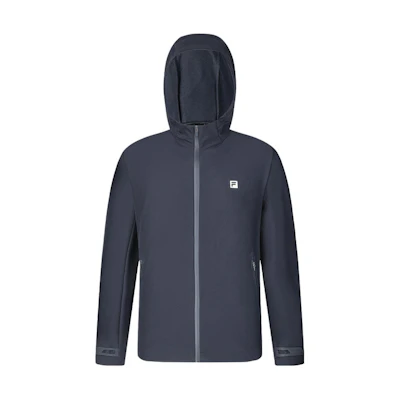 FILA Solid Color Stretch Woven Hoodie Jacket - Royal Blue A51M411703ANV