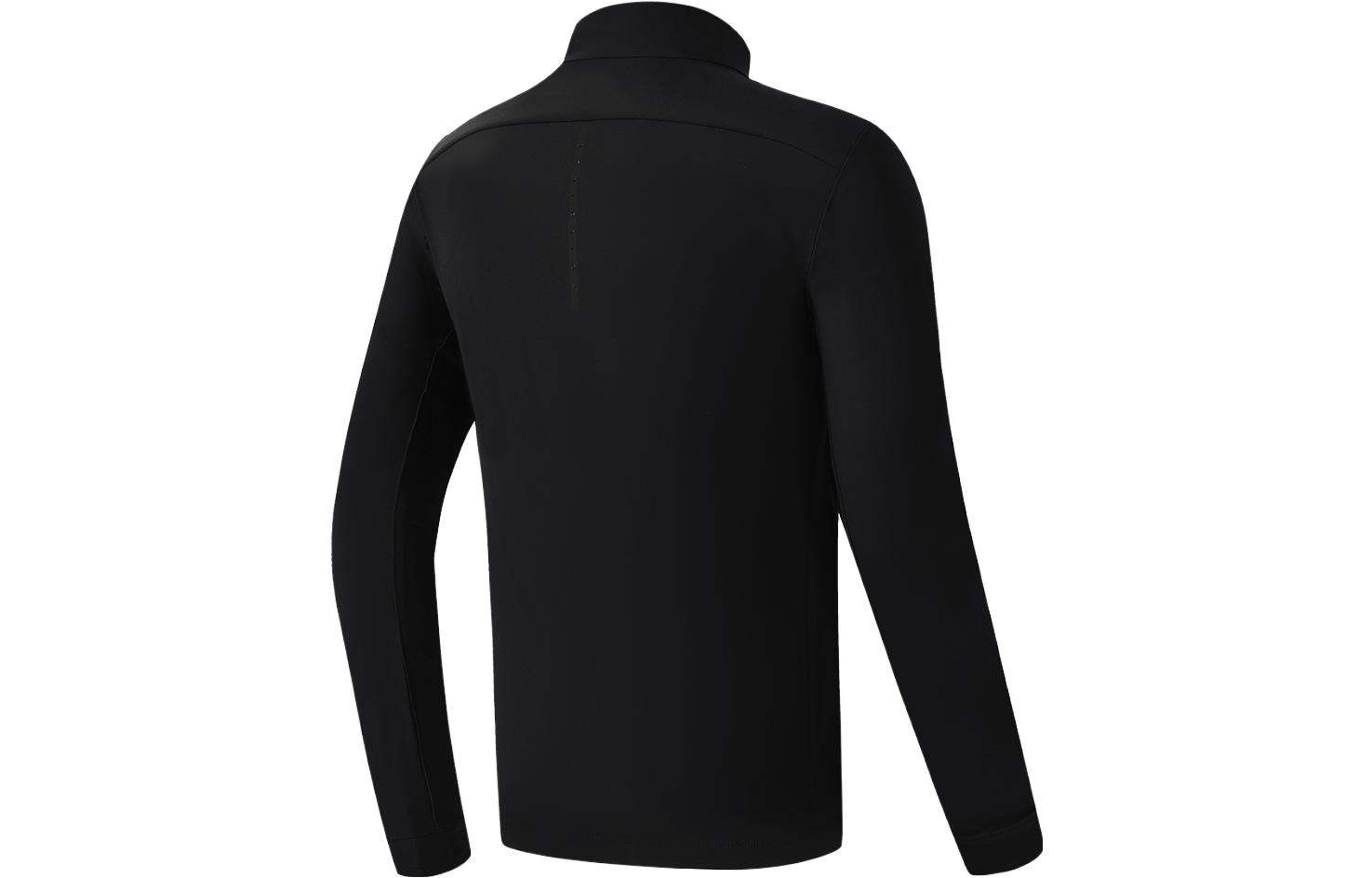 Lookbook Chaqueta de Punto FILA con Logo Sólido y Cuello Alto en Negro Intenso. A11M331502ABK