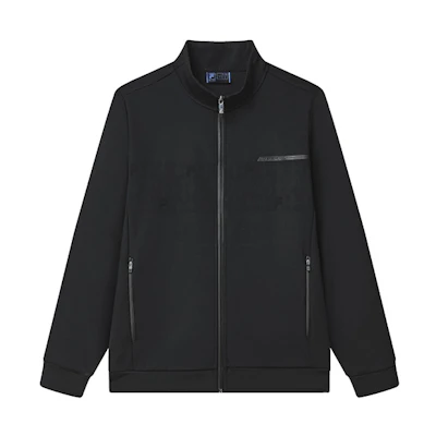 FILA Solid Zip-Up Jacket in Black. F11M312501F-BK