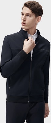 FILA Solid Zip-Up Jacket in Black. F11M312501F-BK Sizing FILA Solid Zip-Up Jacket in Black. F11M312501F-BK