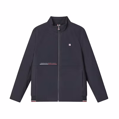FILA Solid Zip-Up Stand Collar Casual Sports Jacket - Legend Blue F11M411901F-NV