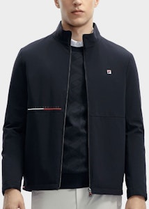 FILA Jaket Olahraga Kasual Resleting Berdiri - Legend Blue F11M411901F-NV Lookbook FILA Jaket Olahraga Kasual Resleting Berdiri - Legend Blue F11M411901F-NV