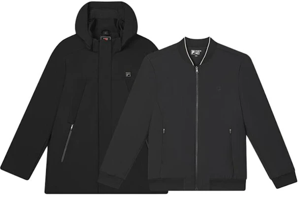 FILA 三合一羽絨外套 黑色 - 保暖柔軟 舒適版型 F11M443505F-BK Buy FILA 三合一羽絨外套 黑色 - 保暖柔軟 舒適版型 F11M443505F-BK