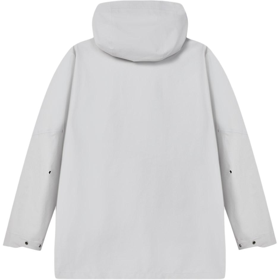 Lookbook FILA Jaket Kasual 2-in-1 dengan Hoodie Lepas Pasang - Mountain Rock Gray. F11M412701F-GY