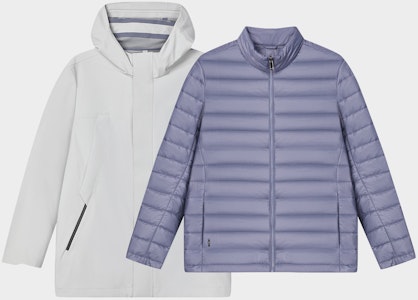 FILA Jaket Kasual 2-in-1 dengan Hoodie Lepas Pasang - Mountain Rock Gray. F11M412701F-GY Shop FILA Jaket Kasual 2-in-1 dengan Hoodie Lepas Pasang - Mountain Rock Gray. F11M412701F-GY