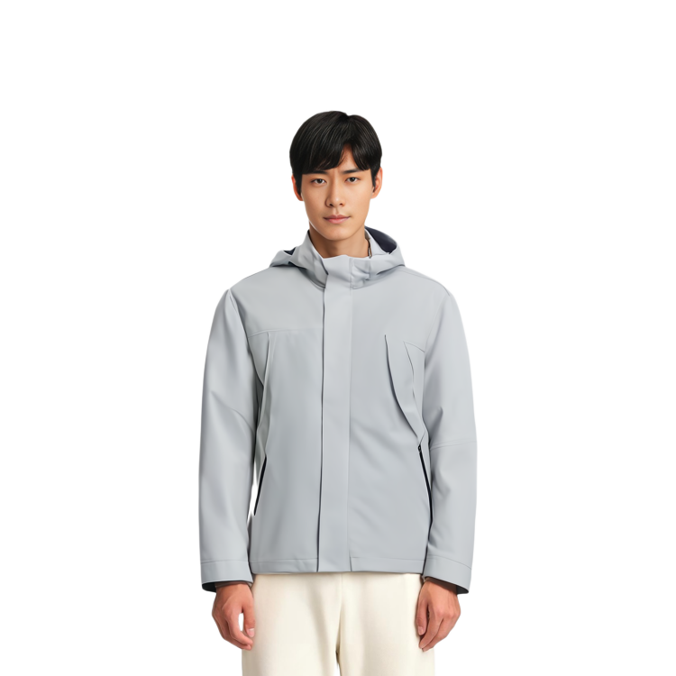 Purchase FILA Jaket Kasual 2-in-1 dengan Hoodie Lepas Pasang - Mountain Rock Gray. F11M412701F-GY