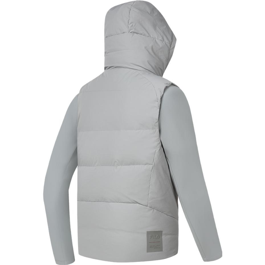 FILA  Two-Piece Fitness Hoodie and Winter Down Jacket - Misty Gray. A11M341905F-GY 圖 3