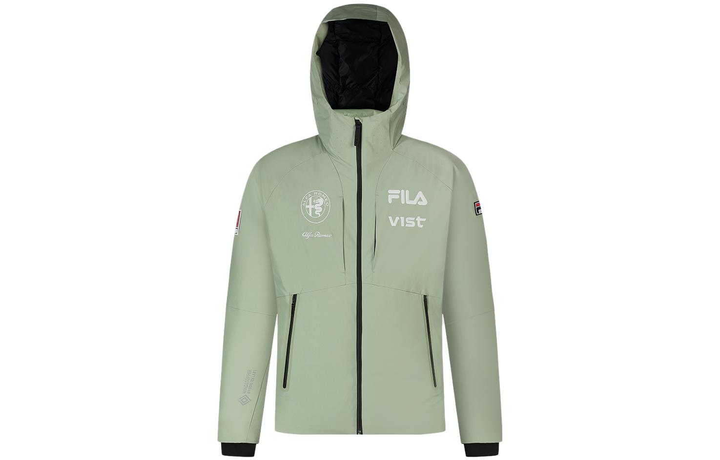 FILA  Waterproof Insulated Ski Jacket with Logo Print in Sparkling Green. A11M346904F-GN-yc