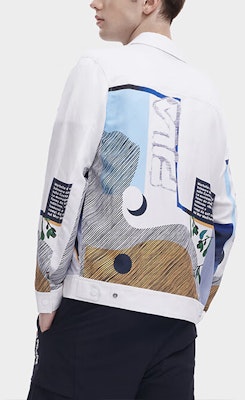 FILA White Long-Sleeve Polo Shirt with All-Over Letter Print. F11M328701F-ZA Shop FILA White Long-Sleeve Polo Shirt with All-Over Letter Print. F11M328701F-ZA