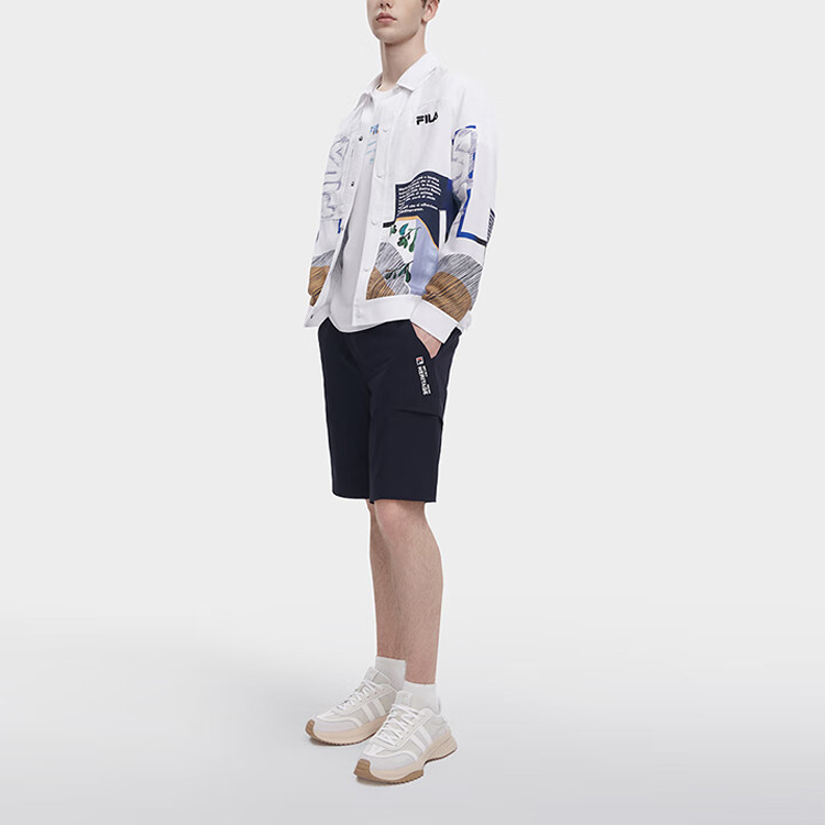 Purchase FILA ホワイト 長袖 ポロシャツ オーバーロゴプリント入り. F11M328701F-ZA