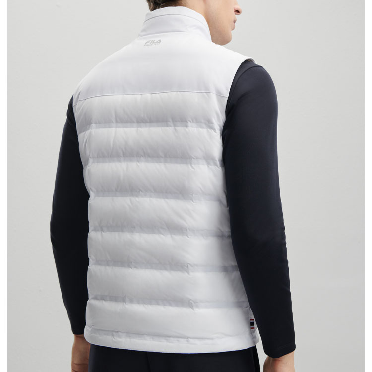 FILA  White Simple Down Vest Winter Warm Stylish Casual Jacket. F11M341901F-WT 圖 5