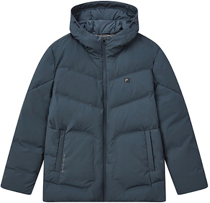 FILA Windproof Warm Down Jacket - Casual Simple Blue F11M247909F-DB Buy FILA Windproof Warm Down Jacket - Casual Simple Blue F11M247909F-DB