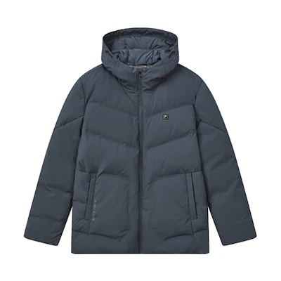 FILA Windproof Warm Down Jacket - Casual Simple Blue F11M247909F-DB