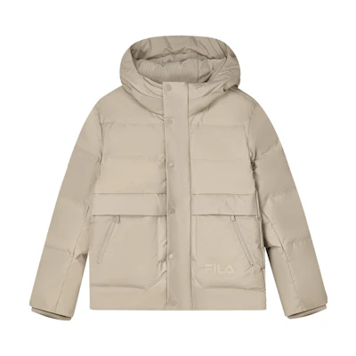 FILA Winter Hooded Down Jacket - High Plateau Yellow. F11M348906F-YE