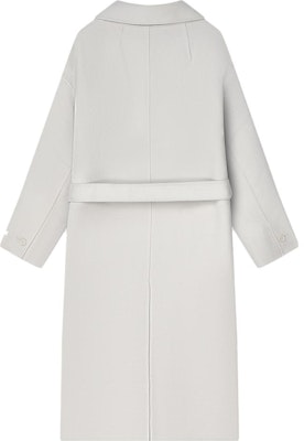 FILA 羊毛大衣 时尚简约翻领单扣外套 保暖灰色 F11M345701F-GY Lookbook FILA 羊毛大衣 时尚简约翻领单扣外套 保暖灰色 F11M345701F-GY