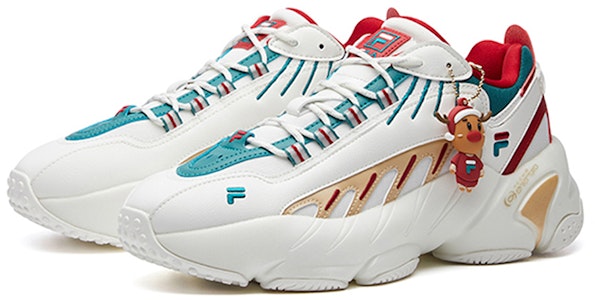 FILA斐樂 ADE XMS 潮流百搭 休閒 低幫 跑步鞋 男款 白綠紅 Lookbook FILA斐樂 ADE XMS 潮流百搭 休閒 低幫 跑步鞋 男款 白綠紅