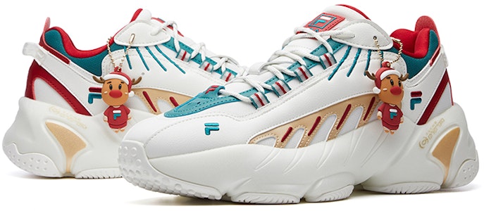 FILA斐樂 ADE XMS 潮流百搭 休閒 低幫 跑步鞋 男款 白綠紅 Shop FILA斐樂 ADE XMS 潮流百搭 休閒 低幫 跑步鞋 男款 白綠紅