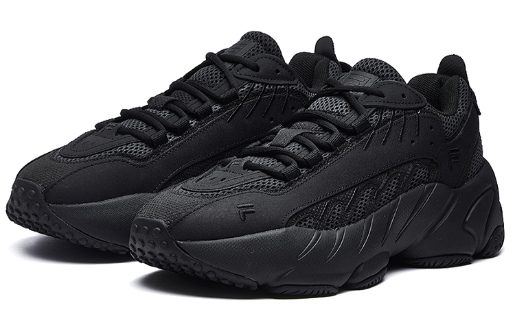 Lookbook FILA斐樂 ADE 網狀 厚底運動 低筒 跑步鞋 男款 黑色