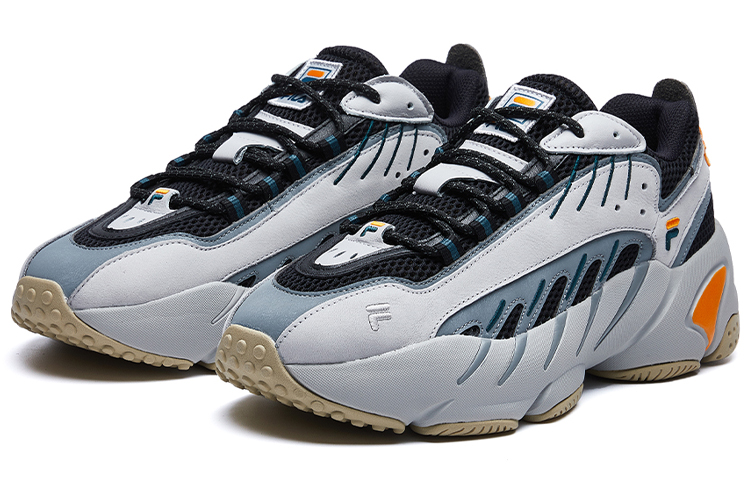 Order FILA FUSION斐乐潮牌 Ade 复古 低帮 跑步鞋 男款 灰藍