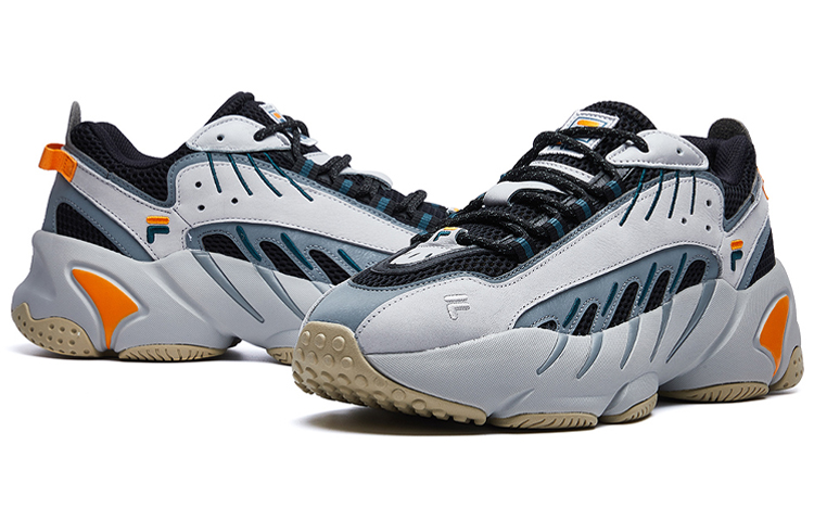 Lookbook FILA FUSION斐乐潮牌 Ade 复古 低帮 跑步鞋 男款 灰藍