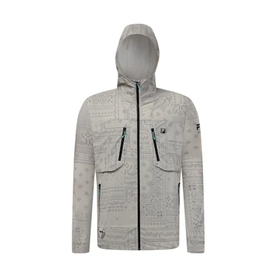 FILA All-Over Print Hooded Woven Jacket Full Print A11M337709F-ZA