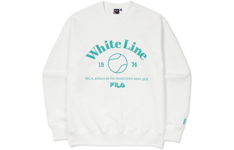 FILA Americana Letter Print Sweatshirt Unisex White FS2POF1332X-OWH