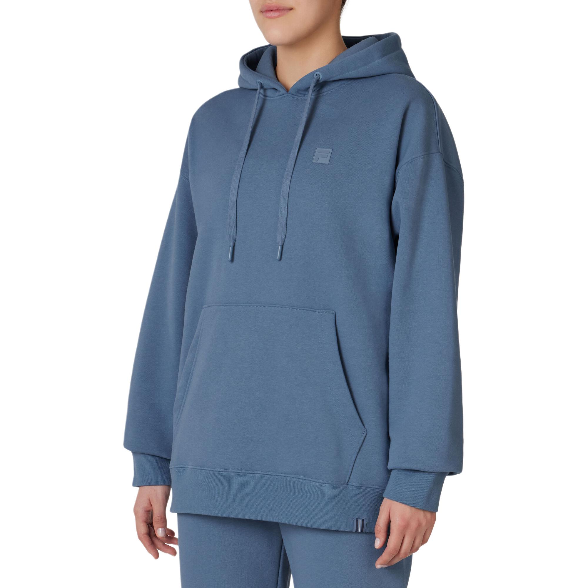 FILA Apex SS24 Unisex Element Blue Oversized Hoodie - Casual & Comfortable LU41E626-401