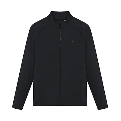 FILA Athletic Knit Zip-Up Jacket in Deep Black A11M215512FBK