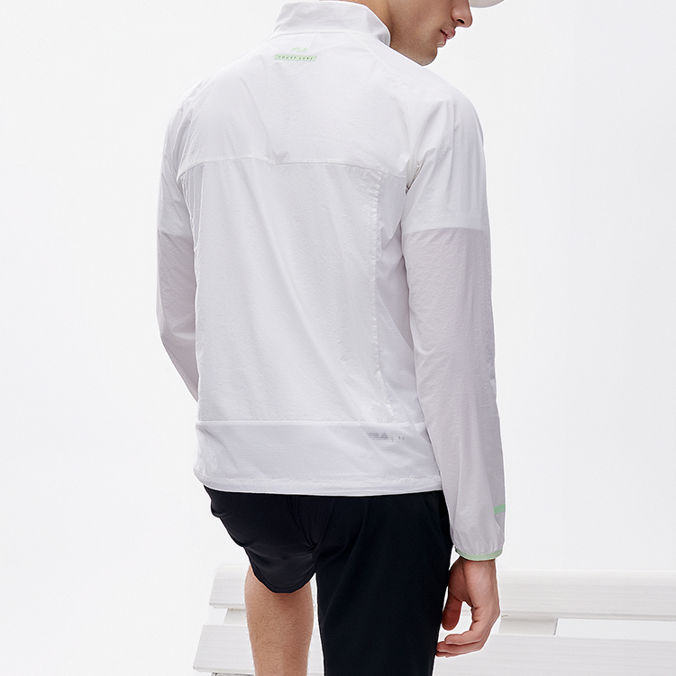 FILA Athletic Logo Lightweight Breathable Jacket - Jade White A11M223703F-WT 圖 6