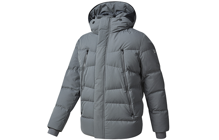 Buy FILA Athletics  Basic Grey Hooded Long Sleeve Down Jacket A11M242904FGY