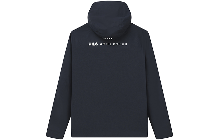 FILA Athletics  Blue Woven Zip-Up Hooded Jacket. A11M211707F-NV 圖 3