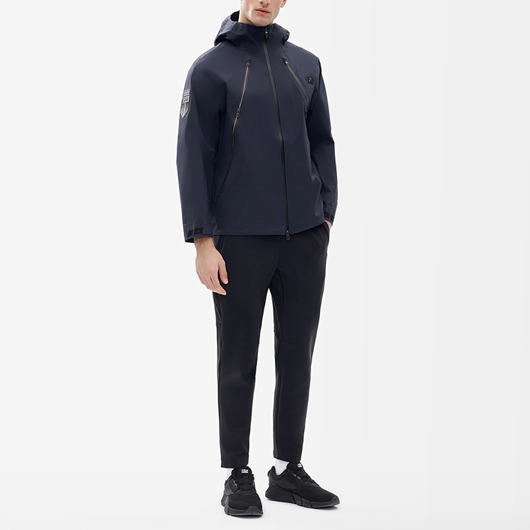 FILA Athletics  Blue Woven Zip-Up Hooded Jacket. A11M211707F-NV 圖 4