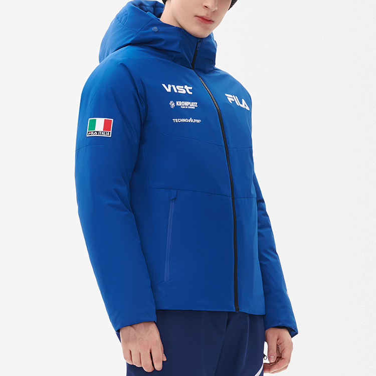 Purchase FILA Athletics  Cerulean Blue Logo Puffer Jacket - Windproof & Warm. A11M246909F-BU