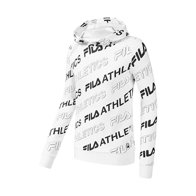 FILA Athletics All-Over Logo White Sweatshirt A11M111244F-PT