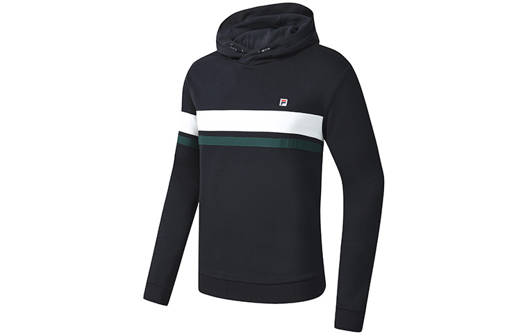 FILA Athletics Basic Colorblock Tennis Logo Knit Sweatshirt Navy () A11M243208F-NV