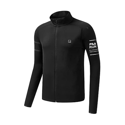 FILA Athletics Black Knit Track Jacket A11M042501F-BK