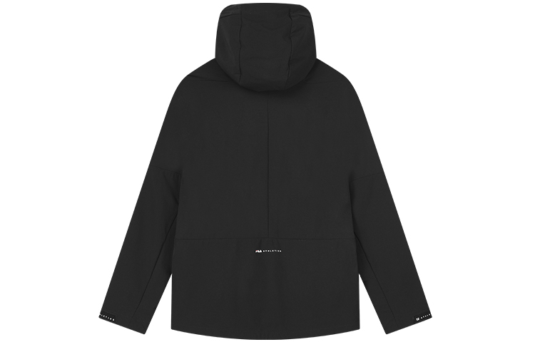 FILA Athletics Black Logo Hooded Woven Sports Jacket A11M131707F-BK 圖 3