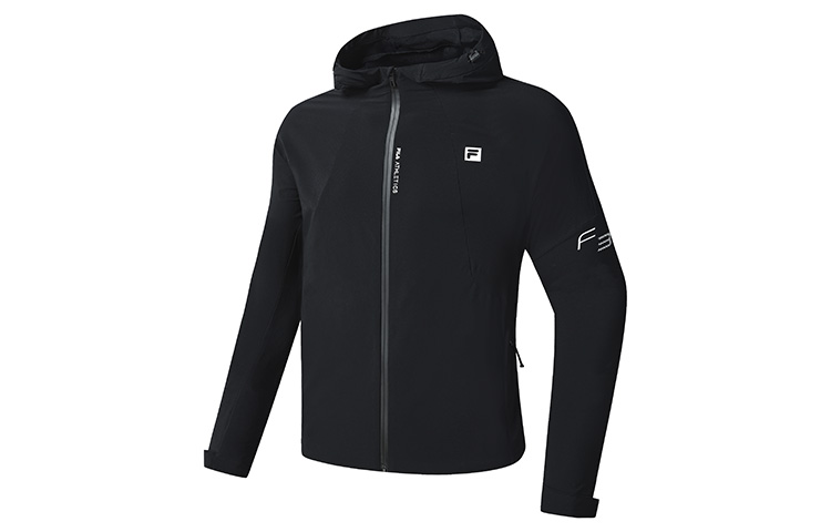 FILA Athletics Black Logo Woven Jacket - Fall Season A11M231704F-BK 圖 4