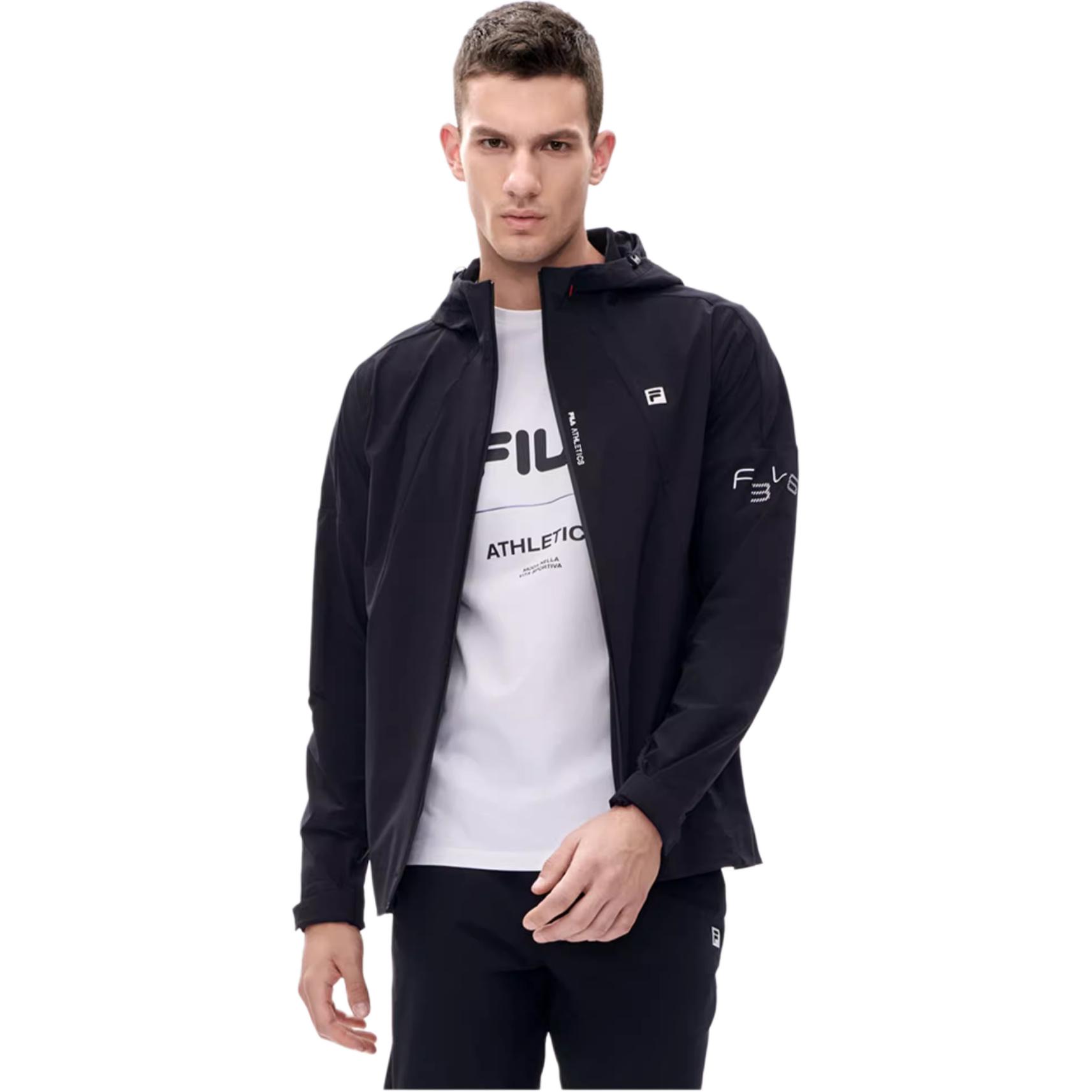 FILA Athletics Black Logo Woven Jacket - Fall Season A11M231704F-BK 圖 5