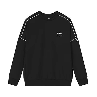 FILA Athletics Black Printed Pullover Long-Sleeve Sweatshirt A11M131222FBK