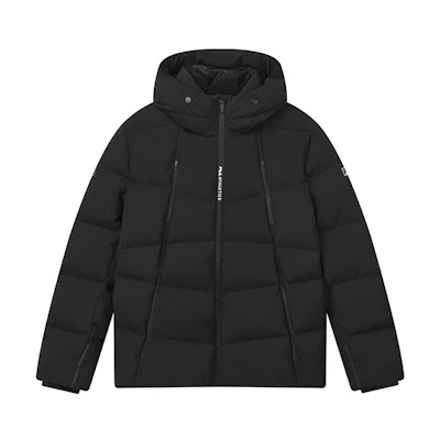 FILA Athletics Black Winter Down Jacket with Hood. A11M141904F-BK