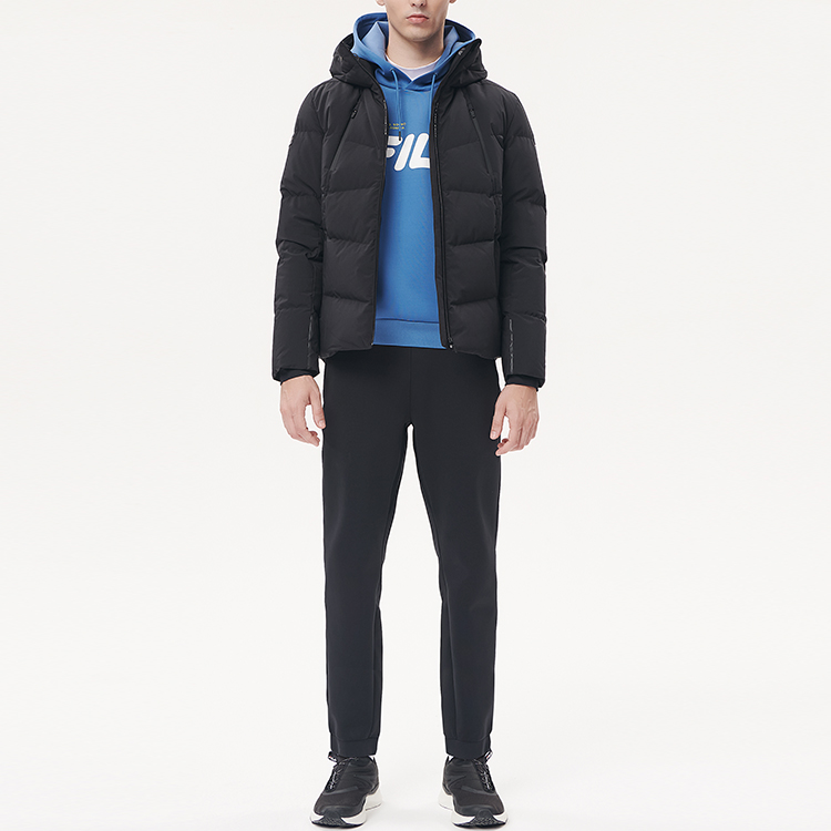 FILA Athletics Black Winter Down Jacket with Hood. A11M141904F-BK 圖 4