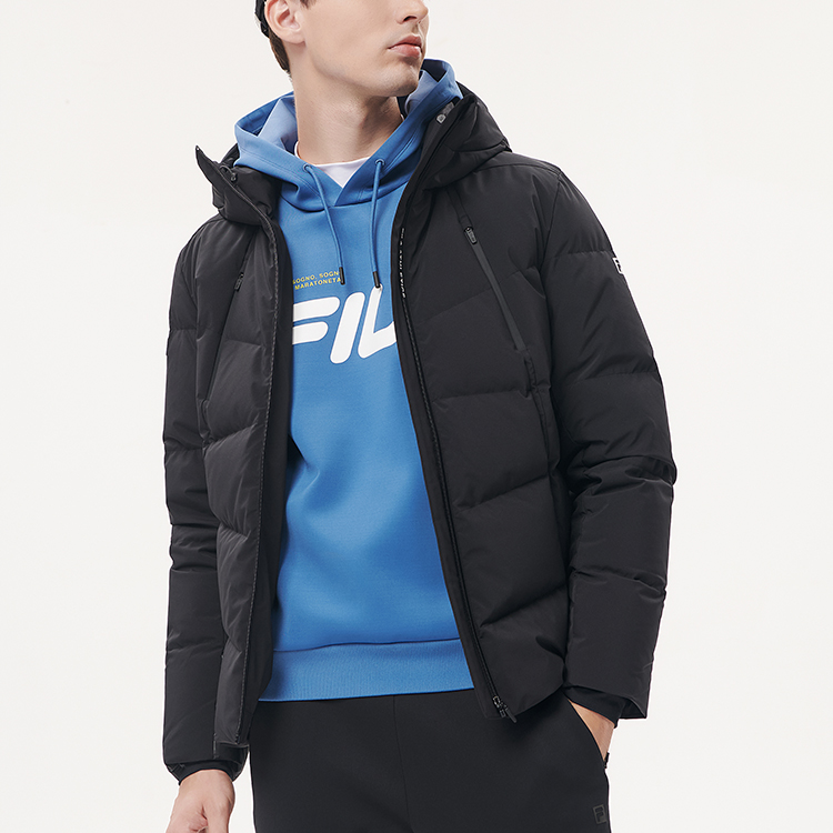 FILA Athletics Black Winter Down Jacket with Hood. A11M141904F-BK 圖 7