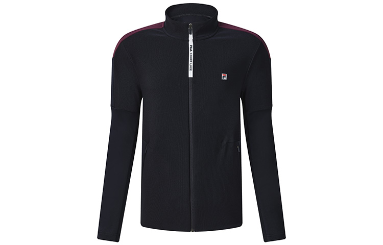 FILA Athletics Blue Colorblock Tennis Knit Zip Jacket A11M243503F-NV