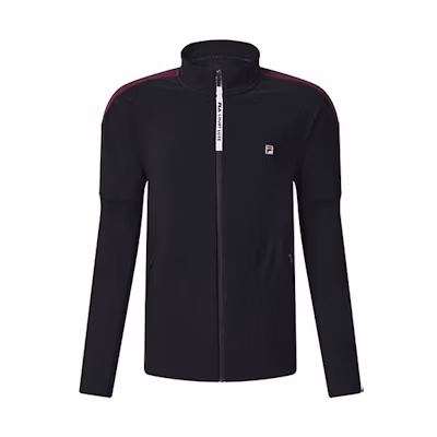 FILA Athletics Blue Colorblock Tennis Knit Zip Jacket A11M243503F-NV