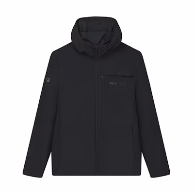 FILA Athletics Casual Knit Hooded Long-Sleeve Jacket - Deep Black A11M211510FBK