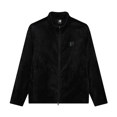 FILA Athletics Casual Knit Jacket with Logo in Deep Black A11M146503F-BK